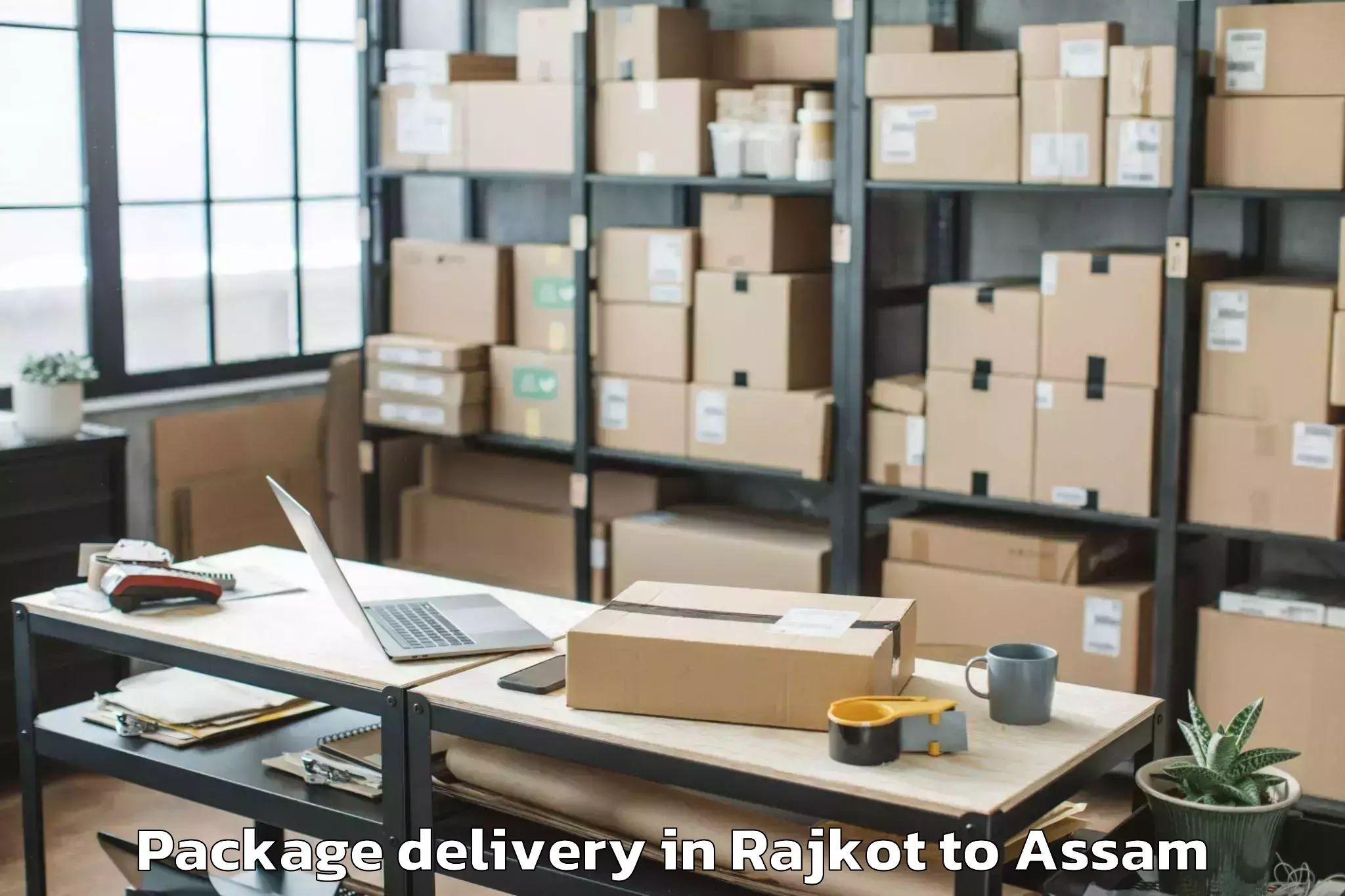 Rajkot to Guwahati Package Delivery Booking